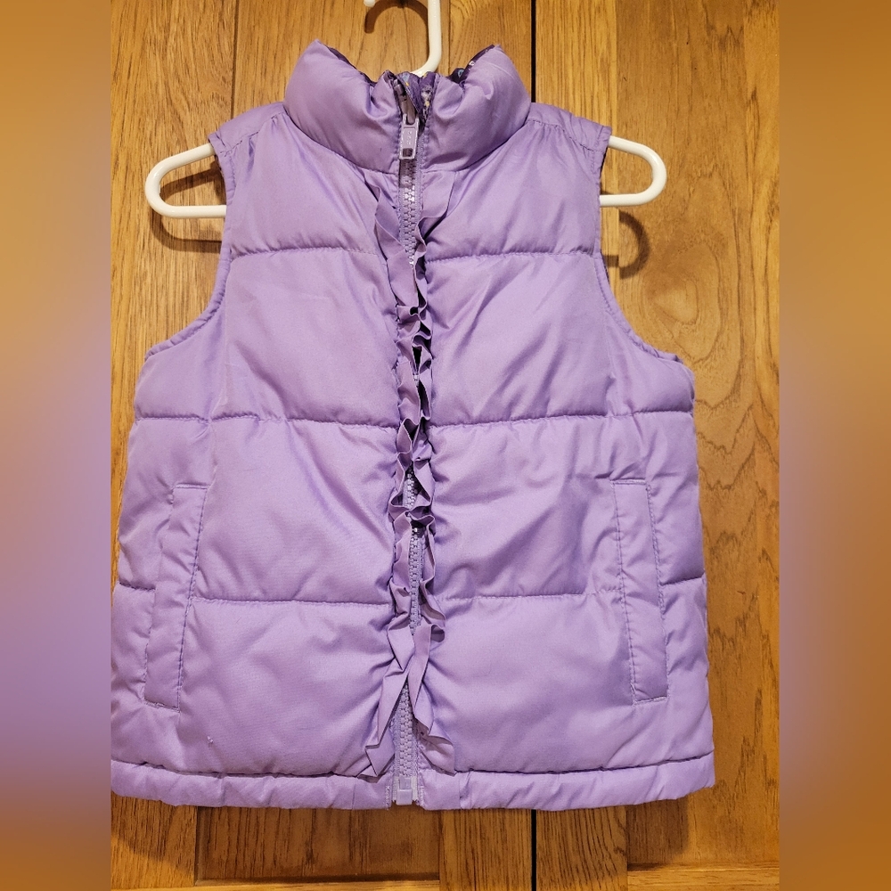 Reversable Faded Glory Girls Puffer Vest 3t